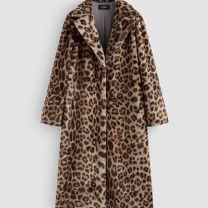 NWT Cider Leopard Print Long Coat